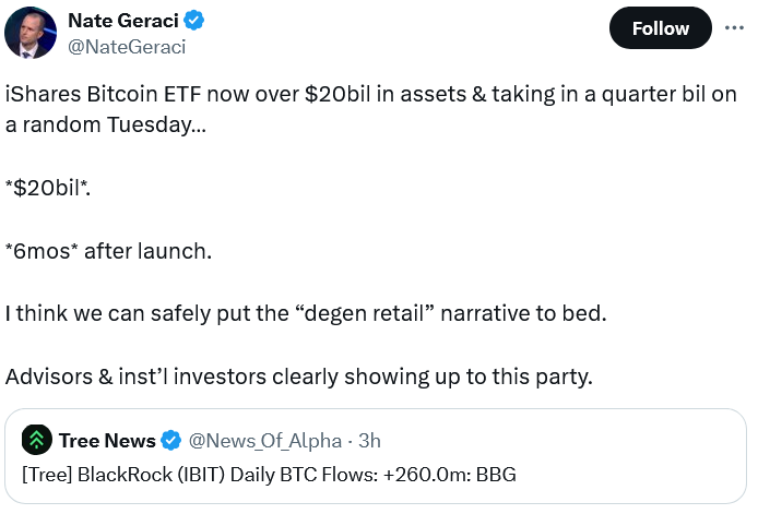 BlackRock’s Big Win: US Spot Bitcoin ETFs Surge in Popularity, Draws $260M!