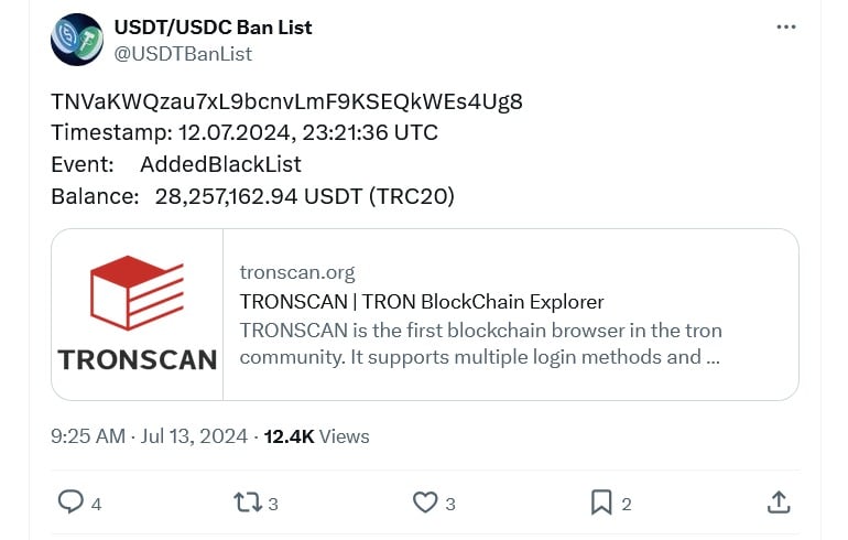 Source: USDT/USDC Ban List