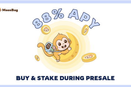 MoonBag's Presale: 88% APY Staking, High Returns, and MoonBag Liquidity Plan Surpass Chainlink and Book of Meme = The Bit Journal