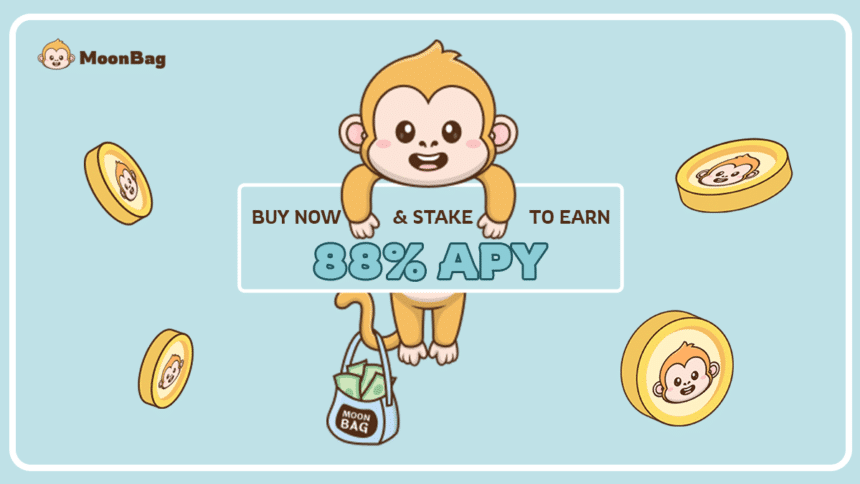 Earn Passive Income: MoonBag Staking Rewards Excites Investors with 88% APY = The Bit Journal