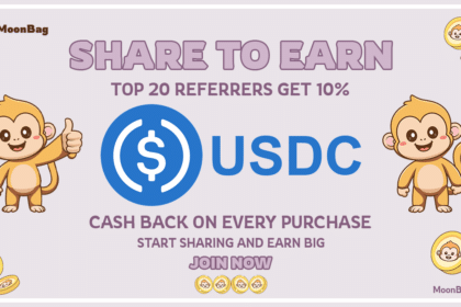 Join The Crypto Celebration: Earn USDC Prizes With The MoonBag Referral Programme = The Bit Journal