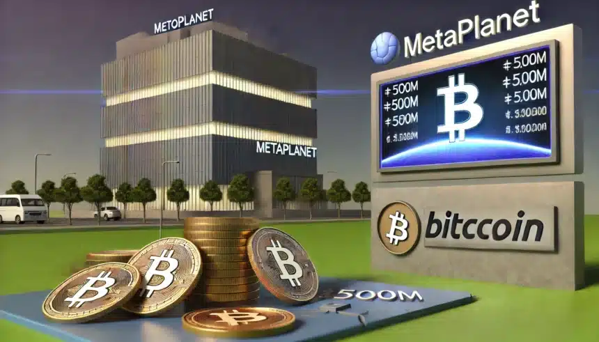 Metaplanet Bitcoin Holdings Surge by ¥500M as Japanese Firm Boosts Investment