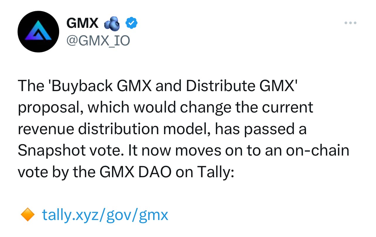 GMX Revenue Model Shift Under On-Chain Vote