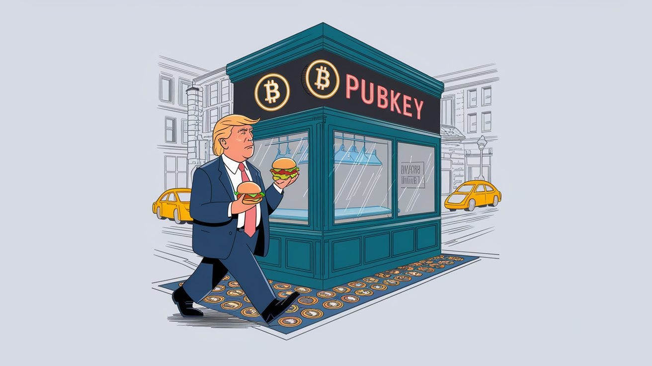 Donald Trump Visits at PubKey Bar