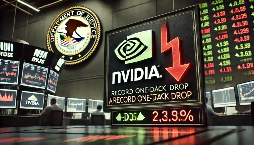 Nvidia Faces Record Single-Day Drop Following US Antitrust Subpoena