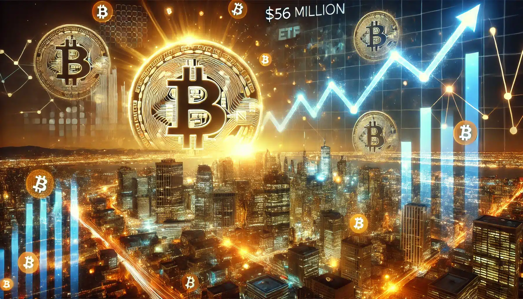 Bitcoin Soars as Spot Bitcoin ETFs Explode With $556M Inflows