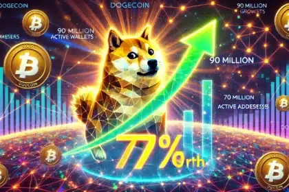 Dogecoin $DOGE Surges 72% After Active Addresses Hit 90 Million