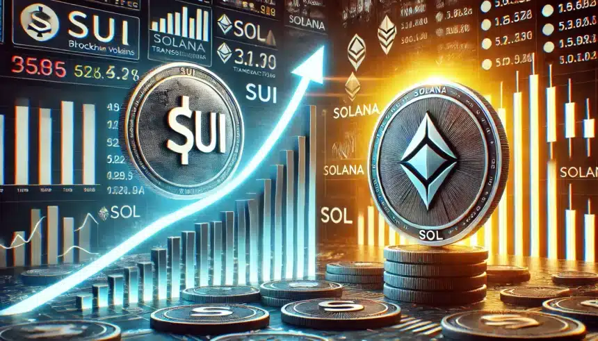 SUI Price Pumps and Overtakes SOL in Total Transactions