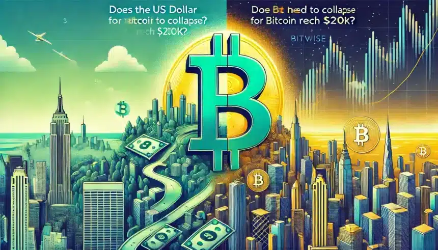 Does the US Dollar Need to Collapse for Bitcoin Price to Reach $200K? Bitwise Debunks the Myth