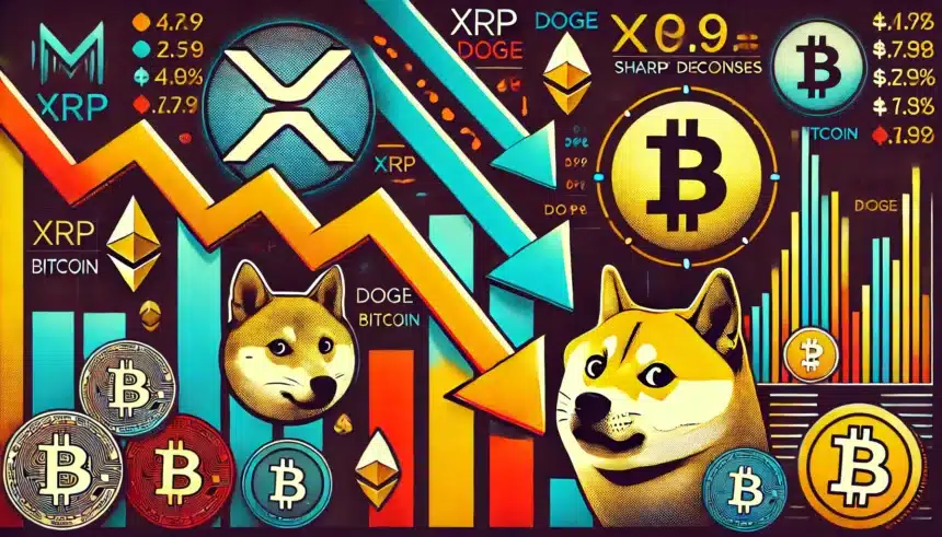 XRP, DOGE, and 22 Altcoins See Sharp Decline: Millions Lost in Market Wipeout = The Bit Journal