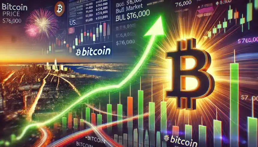 Bitcoin Price Hits Historic Milestone, Surges to $76K Post-Trump Win as Bulls Take Charge