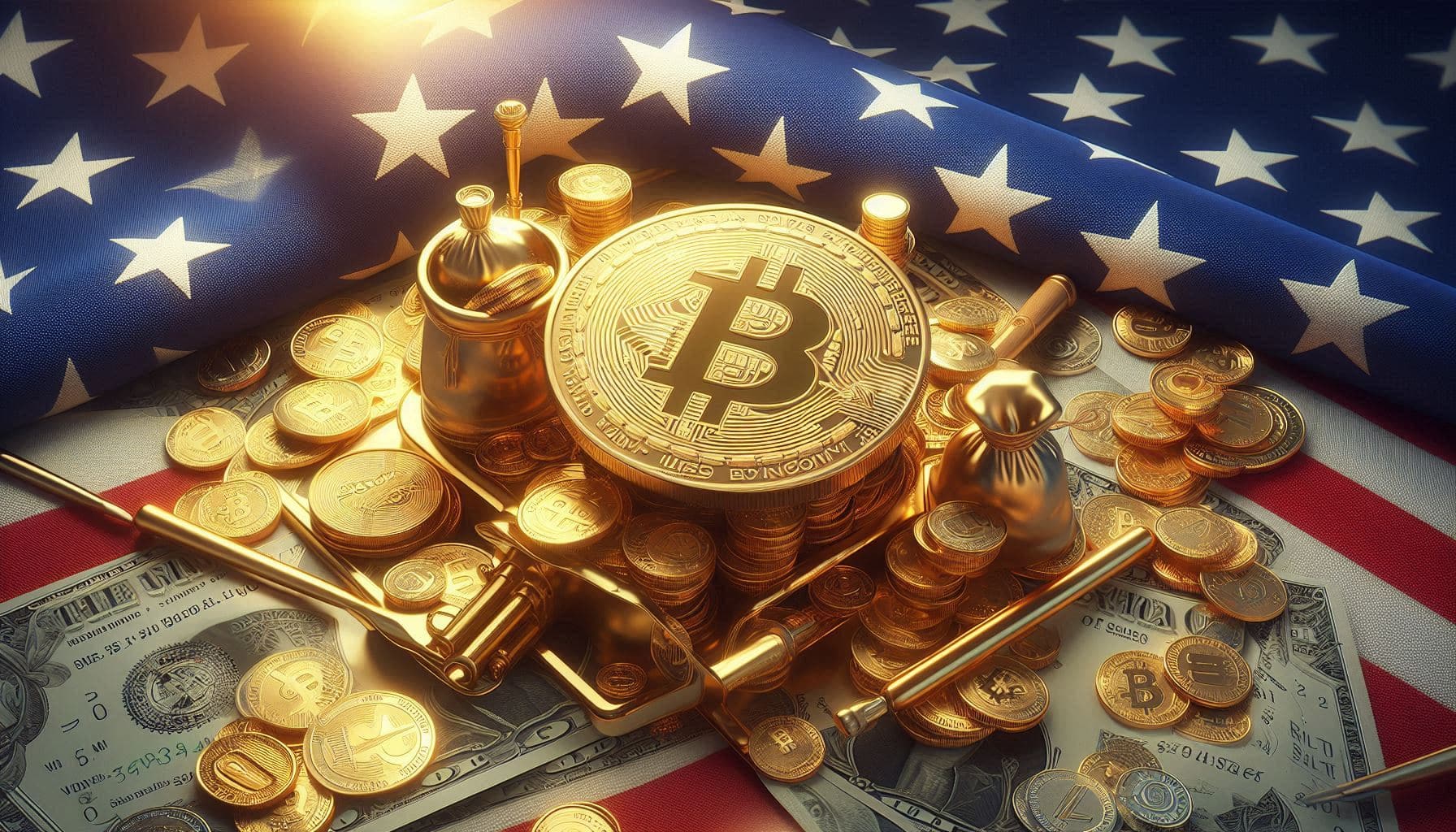 U.S. Bitcoin ETFs Gather Over  50% of Gold's Holdings in First Year