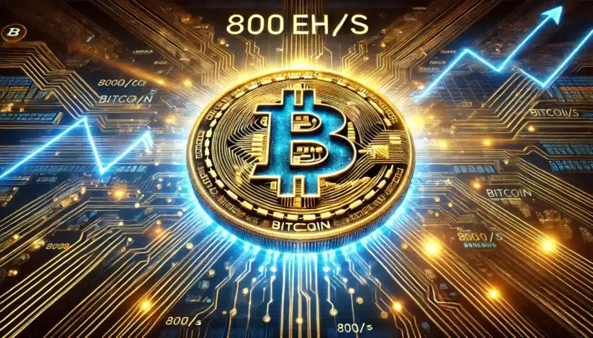 Bitcoin’s Hashrate Reaches Historic 800 EH/s as BTC Eyes New Price Milestones