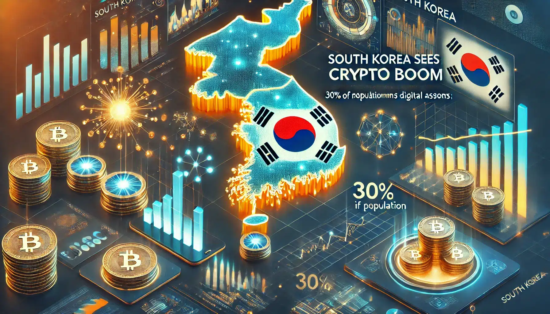 South Korea Sees Crypto Boom 30% of Population Now Owns Digital Assets