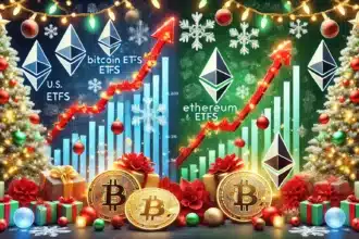 Ethereum ETFs Gain Ground Ahead of Christmas as U.S. Bitcoin ETFs See Outflows