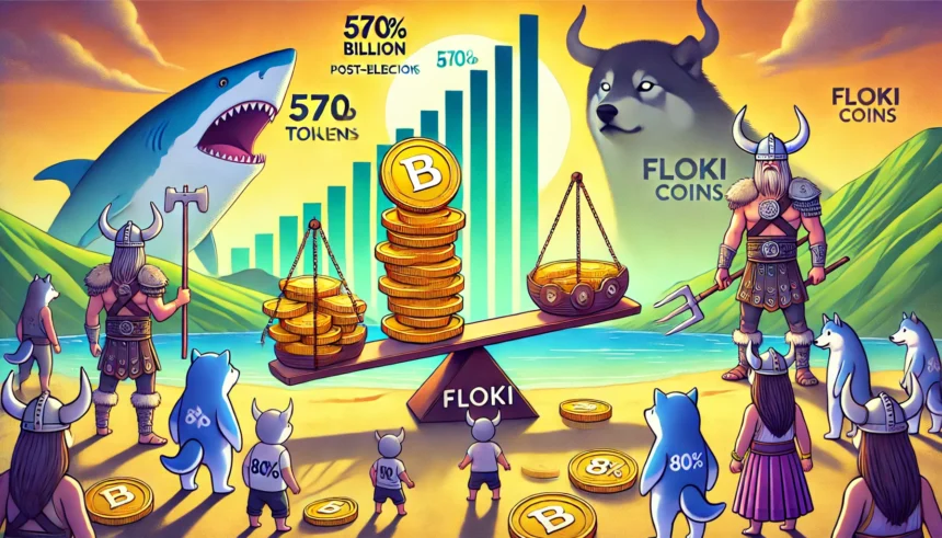 FLOKI at a Crossroads: Can Whales Save the Meme Coin from a 570 Billion Token Sell-Off?