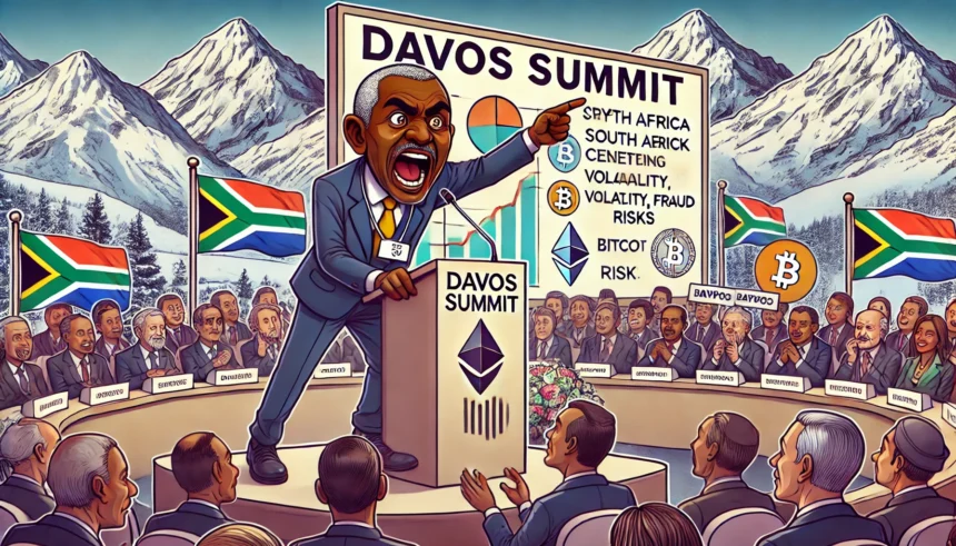 South Africa’s Central Bank Chief Blasts Crypto Lobbying at Davos Summit