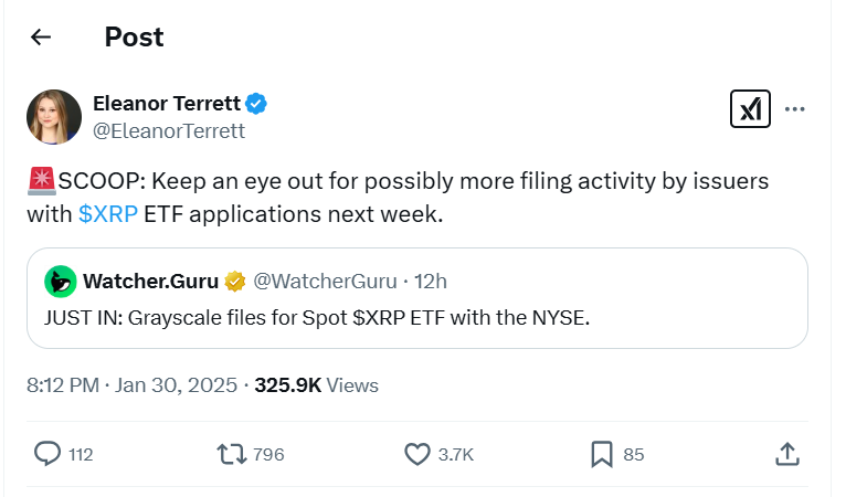 FOX Reporter Teases Big XRP ETF News Coming Next Week! = The Bit Journal