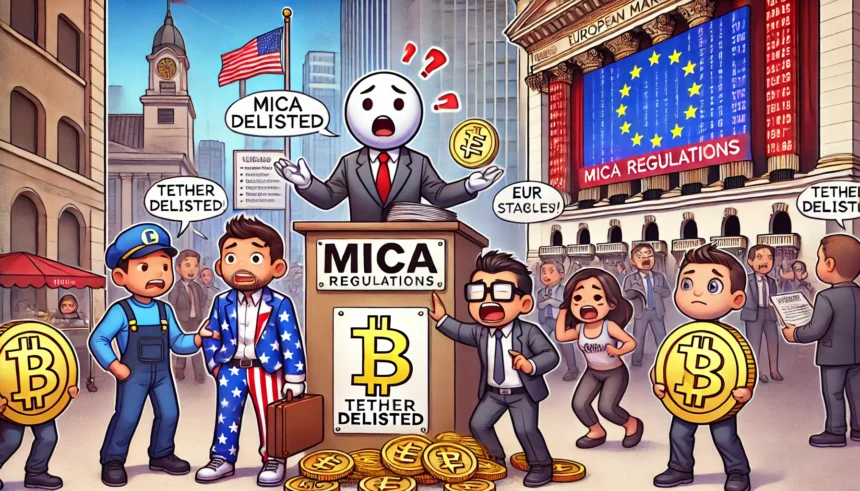 MiCA Regulations Shake Up the Crypto Market After Tether Delisting in Europe–What’s Cooking?