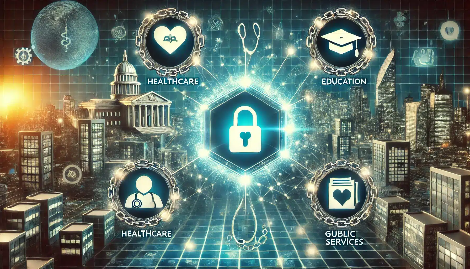 Blockchain in Data Security by 2025: A New Era for Healthcare, Education, and Public Services = The Bit Journal