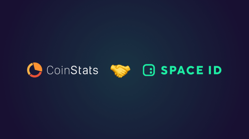 CoinStats Partners with SPACE ID as Web3 Domain Name Usage Skyrockets