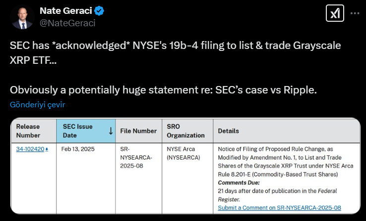 SEC Officially Reviews Grayscale’s XRP ETF Proposal = The Bit Journal