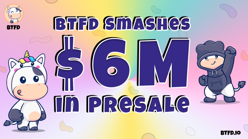 BTFD Coin’s $6M Presale, 10,500 Bulls, While Turbo Trades at $0.003989 With a $275M Market Cap and Memecoin Holds Strong at $7.11 With a $1B Valuation = The Bit Journal