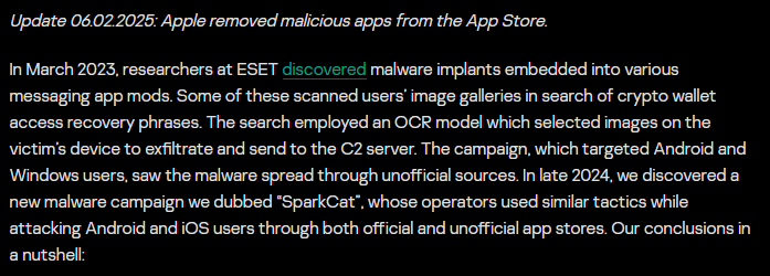 New Crypto Threat: SparkCat Malware Steals Wallet Recovery Phrases! = The Bit Journal