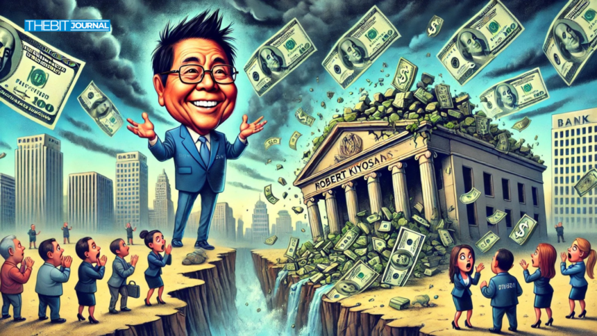 Robert Kiyosaki Predicts Banking Collapse, Claims Trump Backs Bitcoin