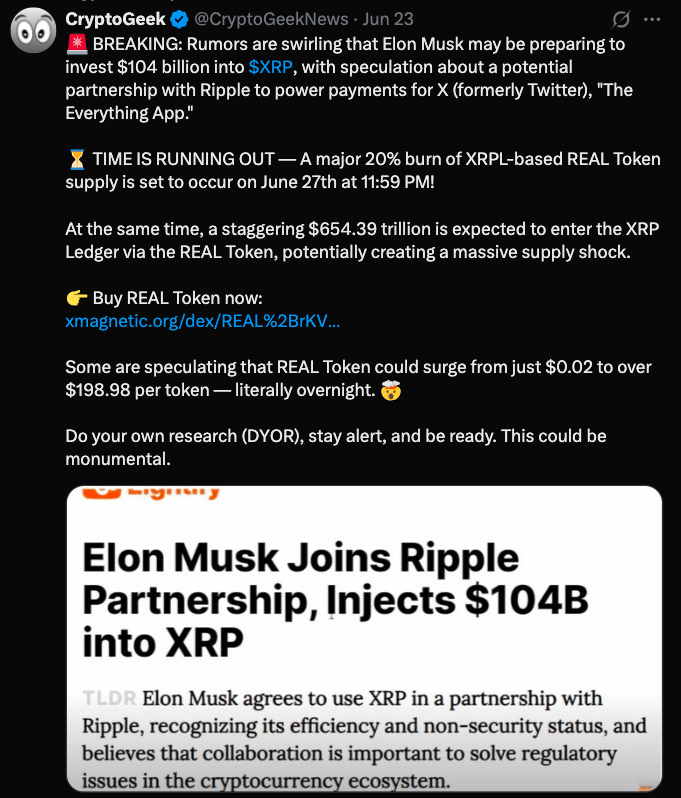 Fact or Fiction: Did Elon Musk Just Back Ripple with $104 Billion? 8 Elon Musk XRP Rumors