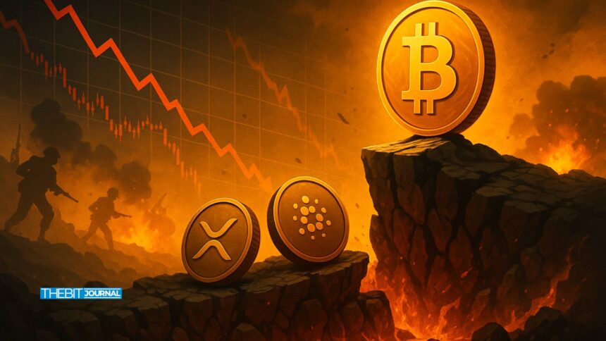 How Bitcoin Holds Strong Amid Rising War Fears While XRP, ADA, and SOL Face Key Technical Tests