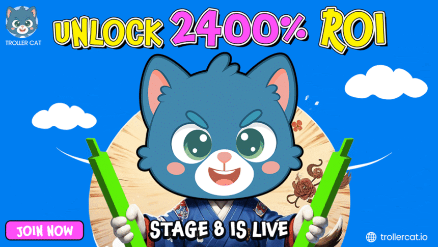 FLOKI strebt $0.000324 Meilenstein an; Troller Cat's Stufe 8 Vorverkauf suggeriert $126K Rendite auf $5K Investition = The Bit Journal