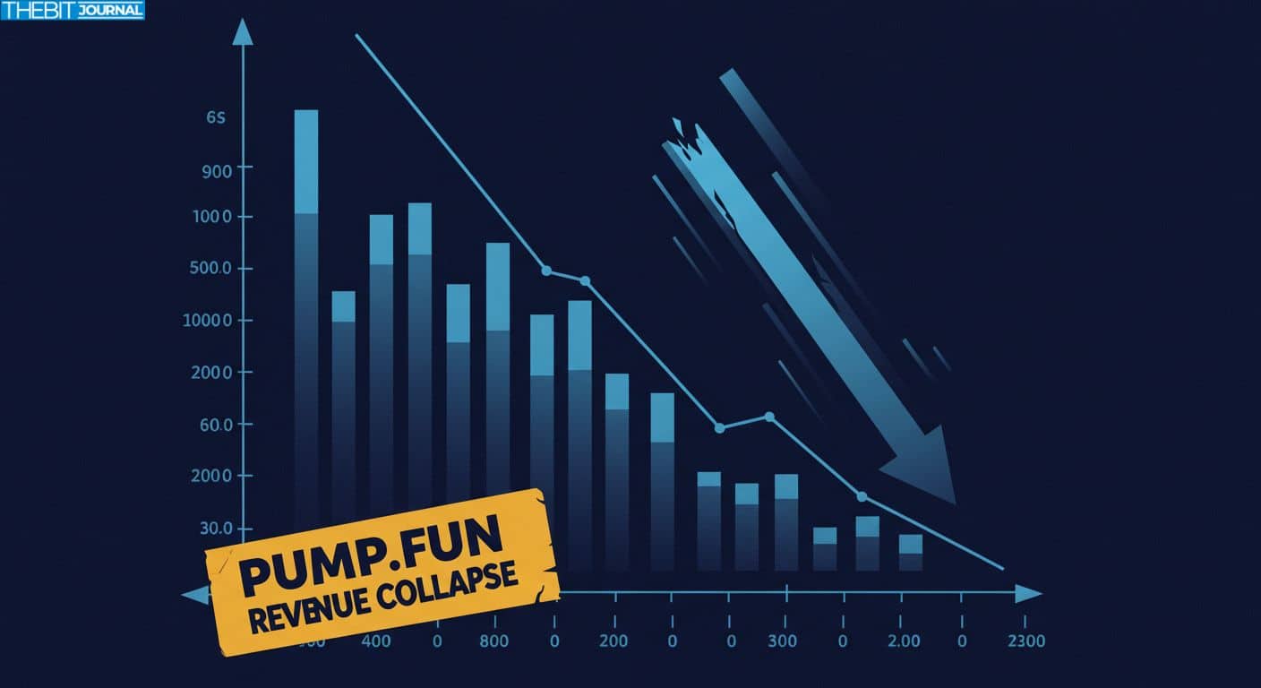 Solana based meme coin launchpad Pump.fun Revenue Collapse