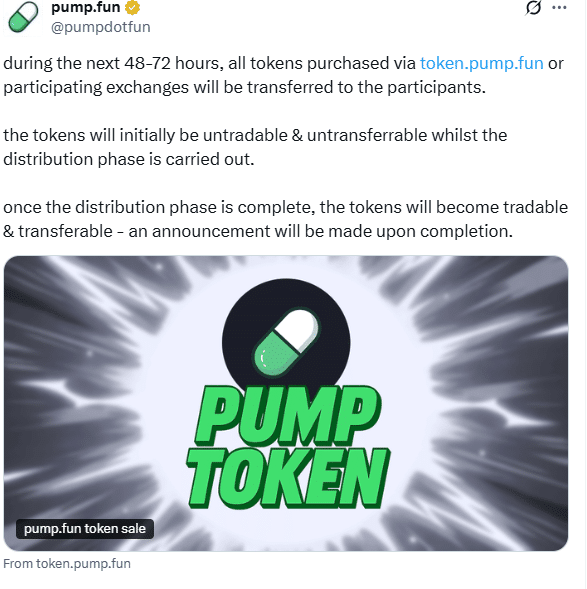 $500M in 12 Minutes: Pump.fun’s ICO Signals a Turning Point in Token Distribution Models 2 Pump.fun ICO