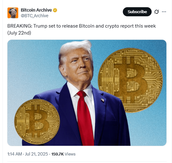 Trump Set to Unveil Major Bitcoin and Crypto Report This Week 8 Trump Bitcoin Policy