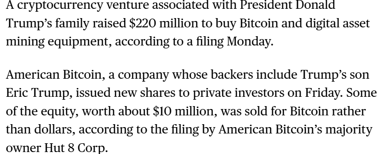 BREAKING: Eric Trump-Backed Mining Firm Secures $220M Powering America’s BTC Ambitions 3 BREAKING: Eric Trump-Backed Mining Firm Secures $220M Powering America’s BTC Ambitions = The Bit Journal