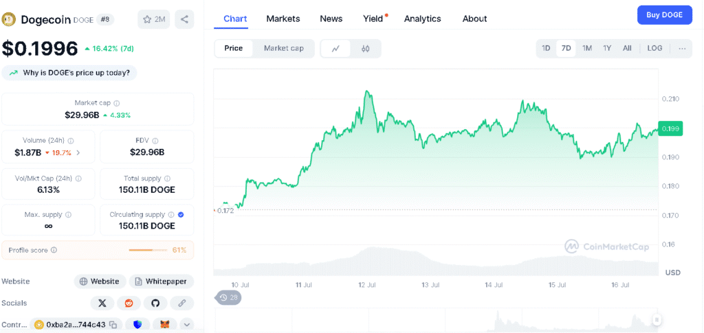 Dogecoin Price Prediction Eyes $0.30 as $0.196 Becomes Key Support 8 Dogecoin Price Prediction