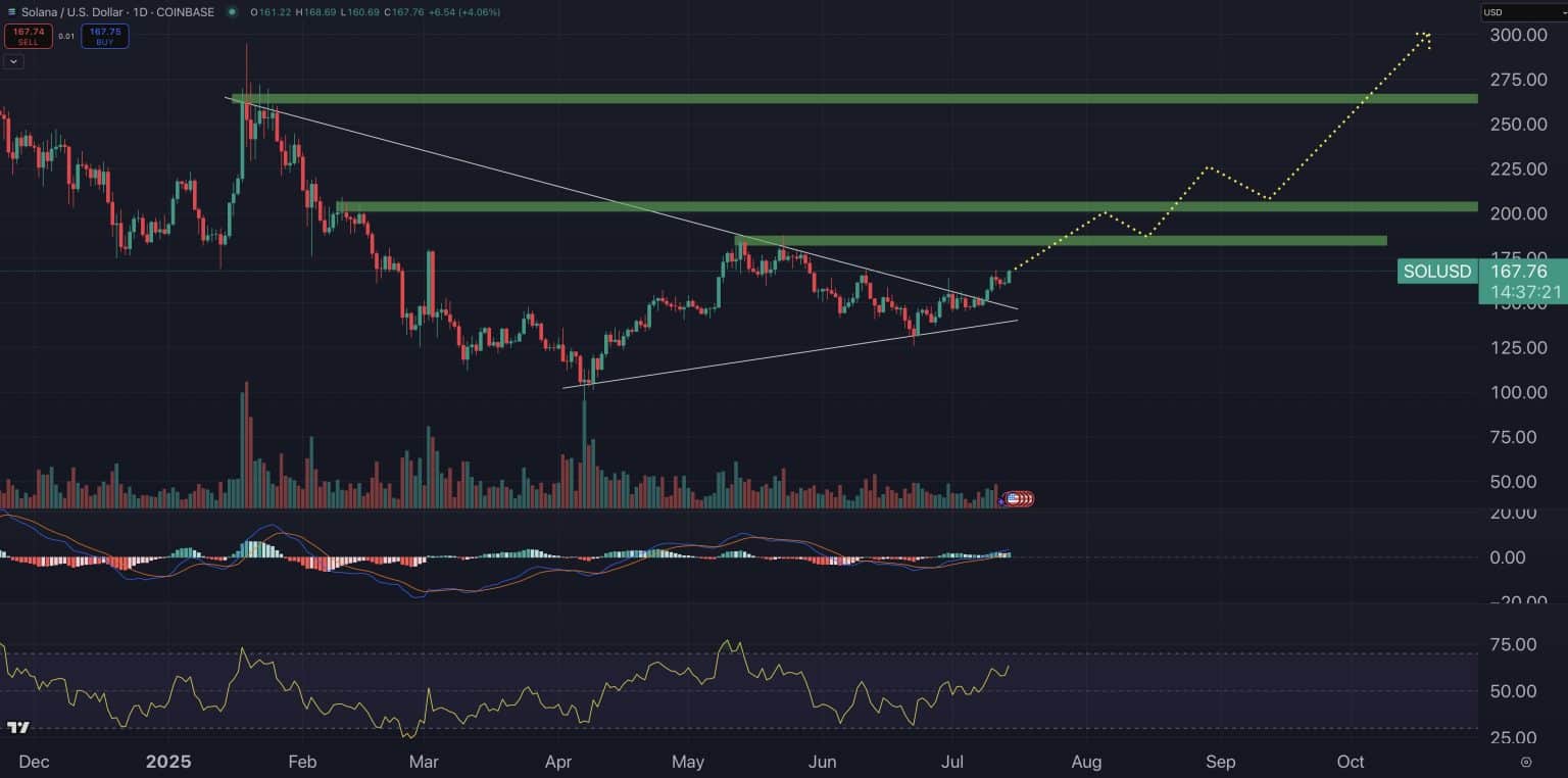 How Solana Drops After $168 Rejection: Next Move Could Define Q3 Trend 10 SOL Price
