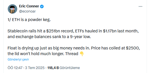 Ethereum's Calm Before the Surge? Developer Highlights Three Catalysts to Watch 9 Ethereum's Calm Before the Surge? Developer Highlights Three Catalysts to Watch = The Bit Journal